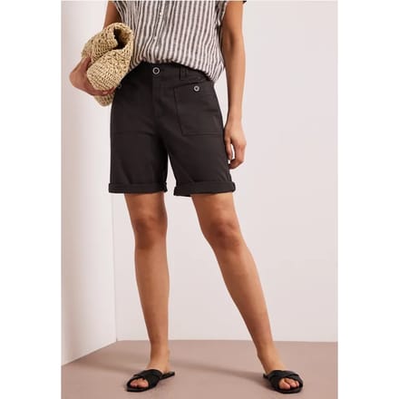 Straight Legs bermuda met omslag
