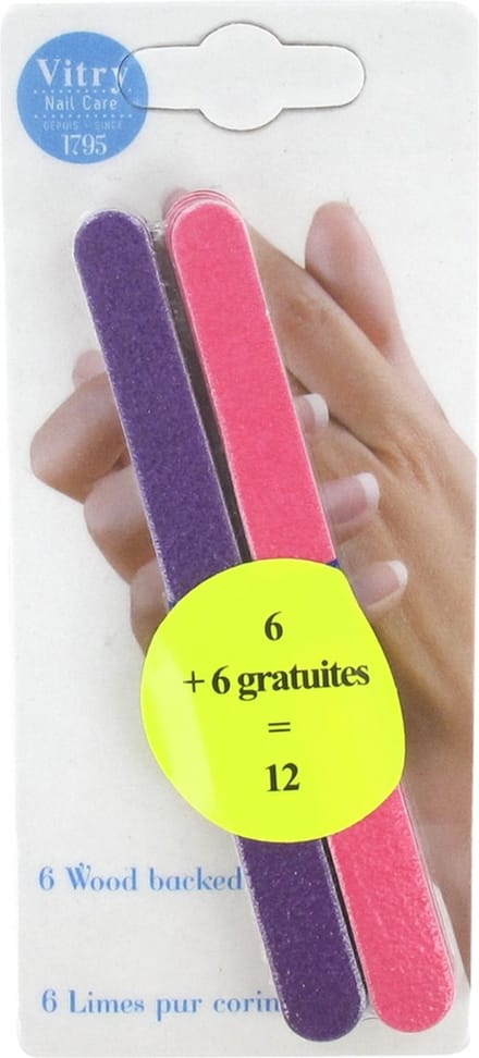 Vitry 12 Houten Nagelvijlen 12 cm (Kleur : Roos)