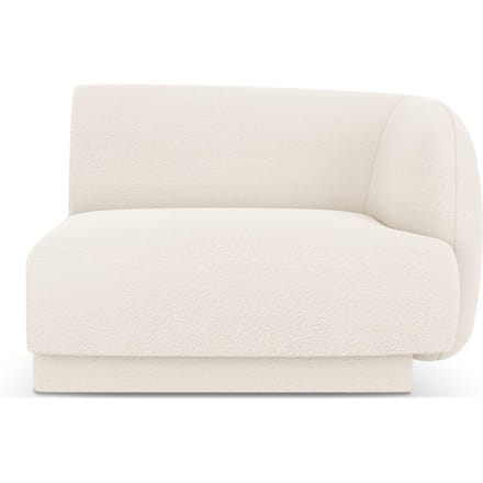 Modulair hoekelement Miley rechts bouclé | Micadoni Limited Edition