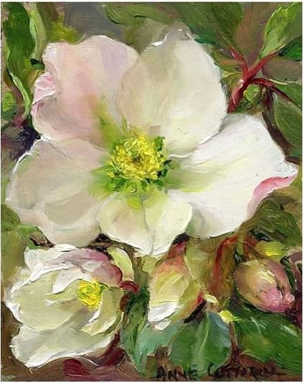 Cadeaukaart Kerstrozen 7,5x9,5cm