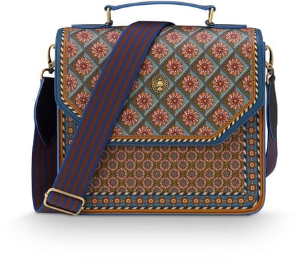 Pip Studio - Frances Crossbody Tas Dames - Schoudertas - Imani - Blauw - 25x9x21.5cm