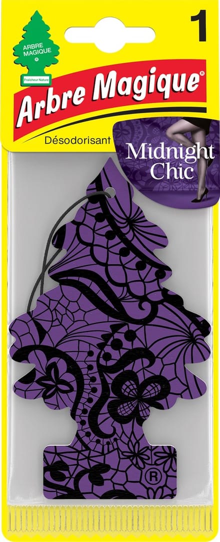 Wonderboom Luchtverfrisser Midnight Chic - auto geurtje - auto parfum - Arbre Magique