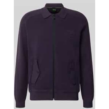 Relaxed fit gebreid jack van viscosemix, model 'HOLE'