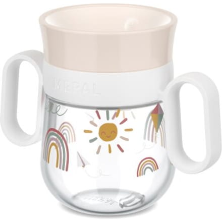 Mepal Mio 360° drinkbeker - 200 ml - Makkelijk vast te houden - Kinderservies - Sunshine & Rainbow