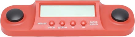 Schaakklok - Digitale Timer - Schaakwedstrijden - Draagbaar LCD Display - 27 x 8 x 4 cm - Rood