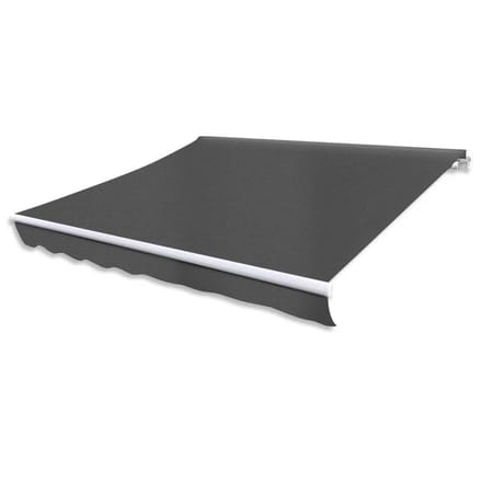 vidaXL - Luifel - handmatig - uittrekbaar - 300 - cm - antraciet