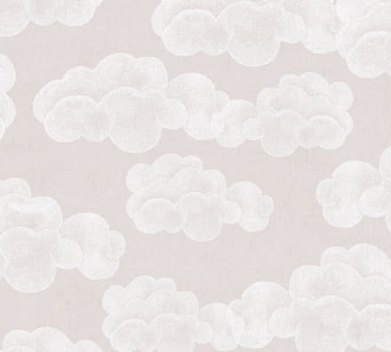 WOLKEN BEHANG | Kinderkamer - Beige Bruin Wit - A.S. Création Lilly & Luis