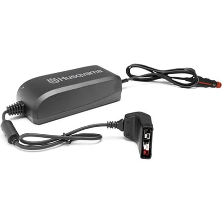 Husqvarna qc80f lader bli accu 12v. auto