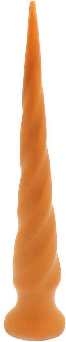 Gold Play - Extra Lange Anaal Dildo - Zachte Siliconen - Twist - Maat L