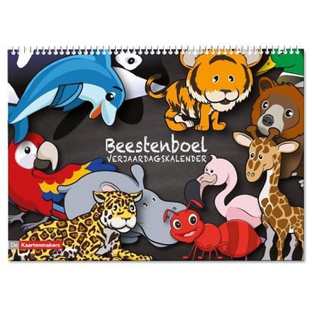 Verjaardagskalender Beestenboel - 30 x 21 cm - dieren