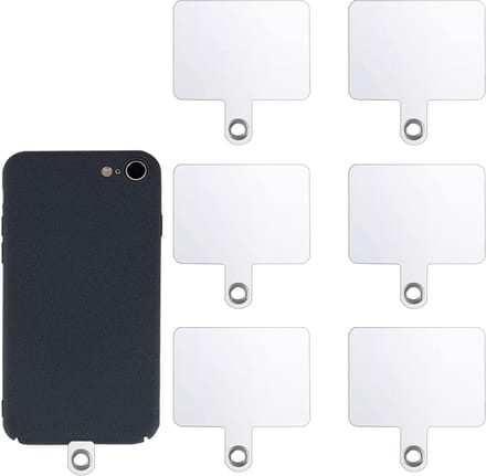 6 Stuks Transparante Telefoon Tether Tabs, Multifunctionele Telefoon Lanyard en Crossbody Strap voor de Meeste Smartphones