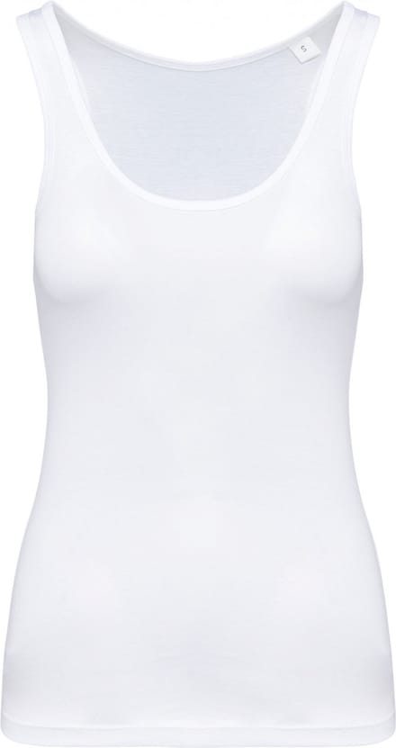 Tank Top Dames S Kariban Mouwloos White 100% Katoen