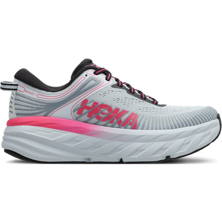 Hoka Bondi 7 Sneakers Dames - Roze - Maat 38 2/3 - Mesh/Synthetisch
