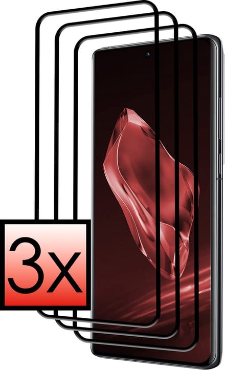 Screenprotector - 3 Stuks - Geschikt voor OnePlus 12 - Full Cover - Beschermglas - Gehard Glas - Tempered Glass - Screen Protector