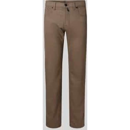 slim fit stoffen broek met viscosegehalte model 'Lyon'