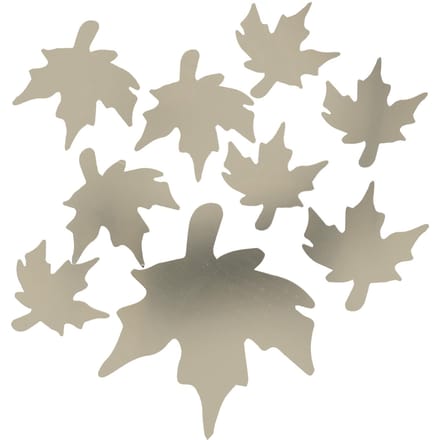 Doe-het-zelf Muurstickers Esdoornblad Vorm PVC Decals 3-Dimensionaal Huis Muur DecoratieGoud