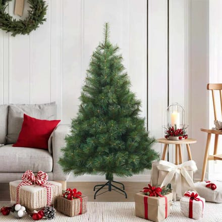 vidaXL - Kunstmatige - Hinged - Kerstboom - Groen - 120 - cm - PVC, - staal