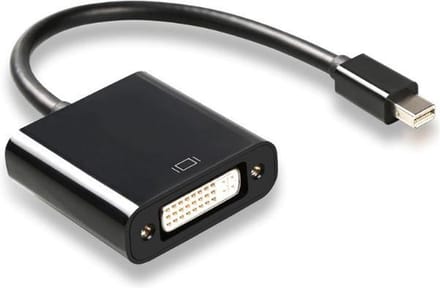 Mini DisplayPort 1.1 naar DVI adapter (1920 x 1200) / zwart - 0,15 meter