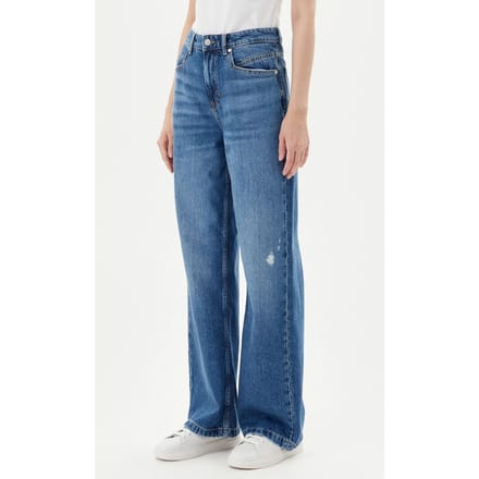 Wide fit jeans van een mix van katoen en lyocell, model 'THERMALENE'