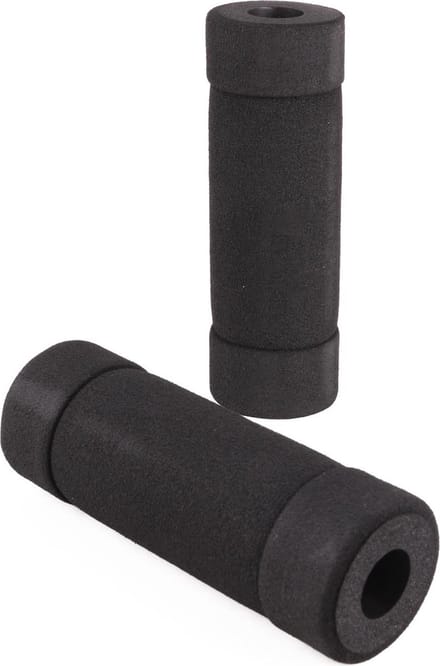 Benson Zwarte fietshandvatten - schuimrubber - extra grip - 12,5 cm - set van 2