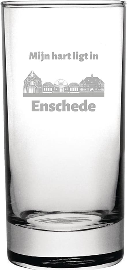 Gegraveerde longdrinkglas 28,5cl Enschede