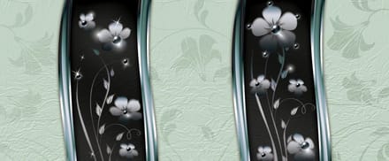 Abstract Floral Pattern Photo Wallcovering