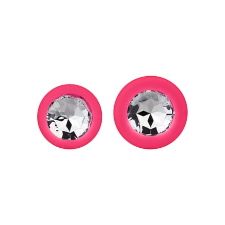 Rimba - Berlin - Bling Buttplug - Set Met 2 Buttplugs Met Kristal - Roze