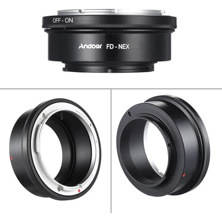 FD-NEX Adapterring Lensvatting voor Canon FD-lens voor NEX E-vatting black