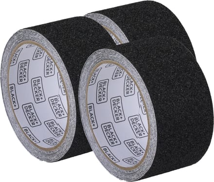 Kinzo Antisliptape - 3x - zwart - 50mm x 3m - voor binnen/buiten