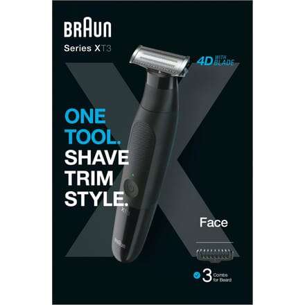 Braun Series X - XT3100 Zwart hybride trimmer