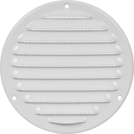 Paneir Airdesigns- metaal - omgezette rand - opbouw - aanvoer & afvoer / net - wit