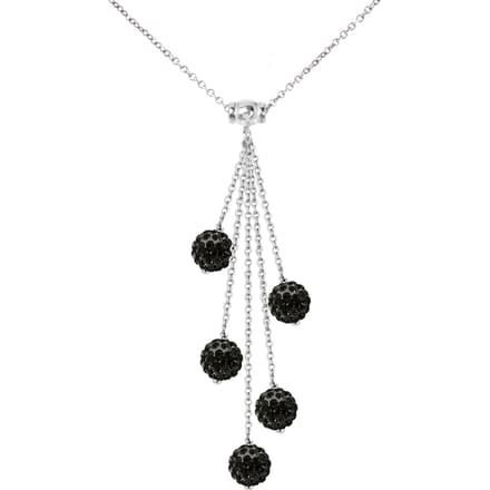 Cascada Ketting Crystal Preciosa Black Silver 925