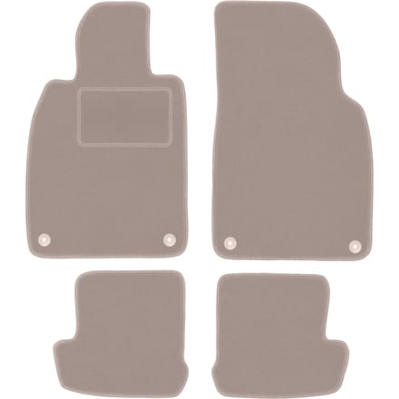 Beige veloursmatten voor: Porsche 911 (type 991) coupé, targa, cabrio (2010-2019)