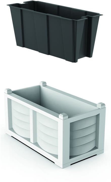 Bama Kit Arredo Plantenbak 80x42.5x42 cm Wit