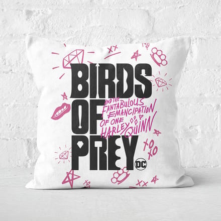 Birds of Prey Square Cushion - 60x60cm - Soft Touch