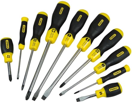 STANLEY 10-Delige Cushiongrip Schroevendraaierset - 2-65-005