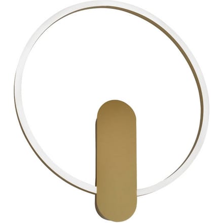 Viokef LED wandlamp Zaklin, goudkleurig, hoogte 45 cm, metaal