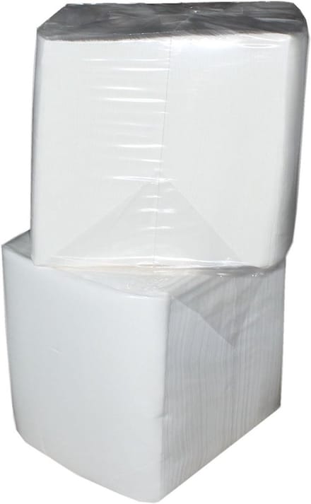 Witte Servetten 1-laags 32x32 cm (1/8 Vouw) - 1000 Stuks