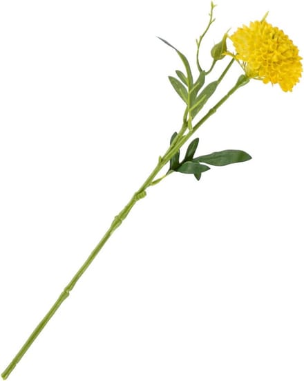 HomeBound by KY | Kunstbloem zinnia 36cm geel | kunstbloem