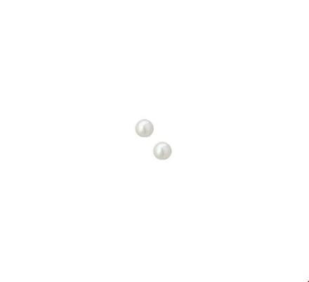 TFT Oorknoppen Parel Zilver Gerhodineerd Glanzend 4mm