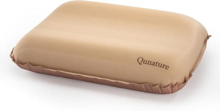Opblaasbaar Reiskussen - Draagbaar Kampeerkussen - Comfortabel Slapen - Zeer Elastisch Schuim - 30x45cm Geopend - Khaki