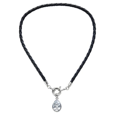 Behave - zwarte damesketting - druppel hanger - modern casual stijl