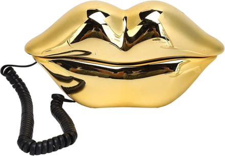 Vaste Telefoon - Uniek Model - Decoratief Gebruik - Gegalvaniseerd Goud - 1x1x1 cm - Goud