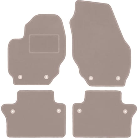Beige veloursmatten voor: Volvo S80 II sedan (2006-2016)