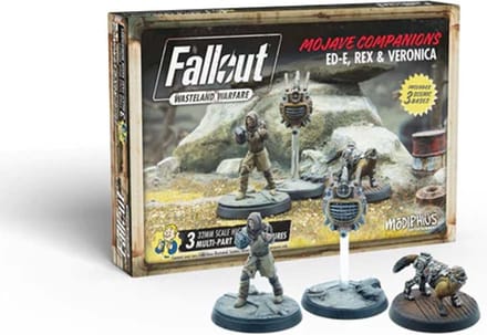 Fallout: Wasteland Warfare - Ed-E, Rex and Veronica - Uitbreiding - Modiphius Entertainment - Ongeschilderd