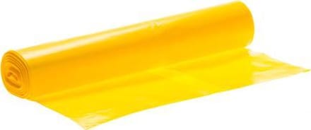 Plastic afvalzak HDPE 58x100 cm 20µ - geel