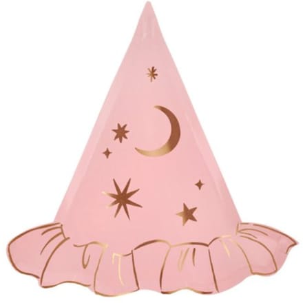Meri meri halloween borden heksenhoed - roze