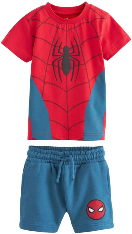 Next - Jongens - Spider-Man T-shirt en shorts set - Rood