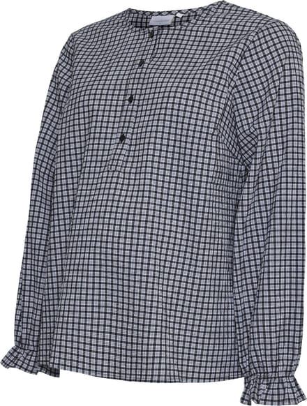 MAMALICIOUS - MLMELLY LIA L/S CHECK WO TOP 2F - Dames - Blouses