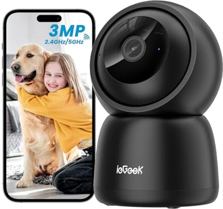 2K WiFi Binnencamera met 360° Rotatie en Nachtzicht